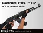 Camo AK47 with Black Wood