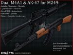Dual Ak47M4A1 for M249SEX